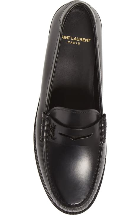 ysl white loafer|st laurent loafers for women.